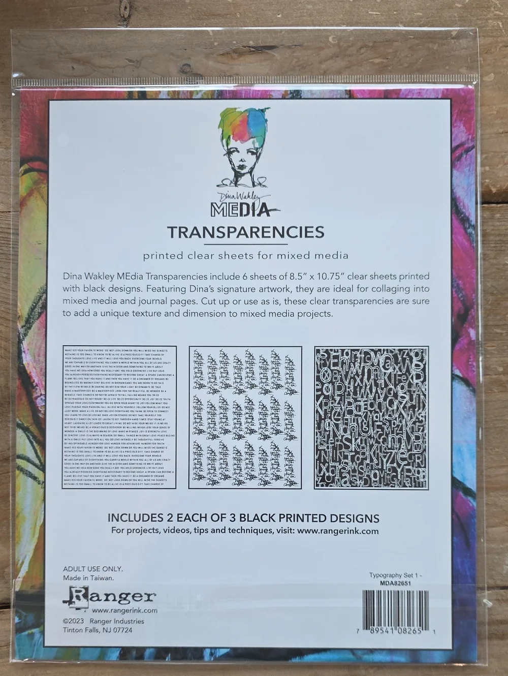 New Dina Wakley Media Transparencies